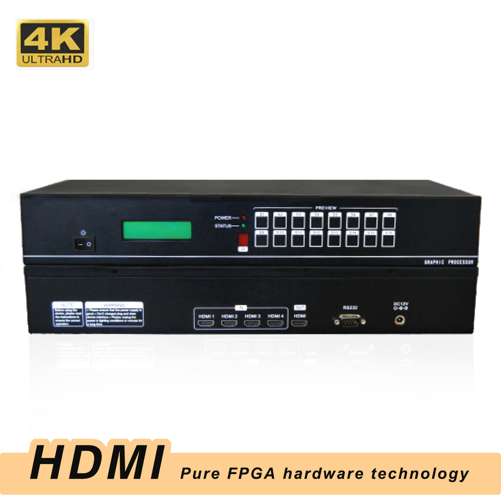 Uhdlink AGS-P2-100-4K 4K UHD HDMI Multi-Window Processor For 4K Image Processing & Display