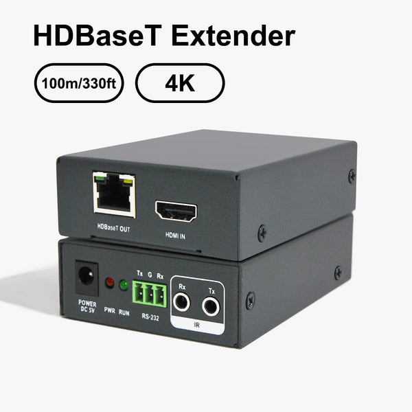 Uhdlink HDBaseT-100 4K Video Transmitter Receiver Kit 330ft/100m Range