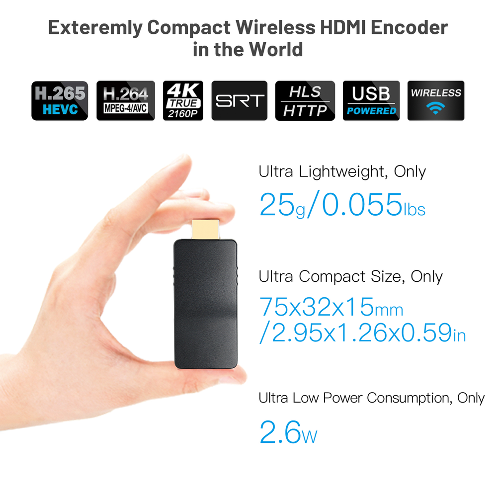 Uhdlink UEW-4K Wireless HDMI SRT Encoder