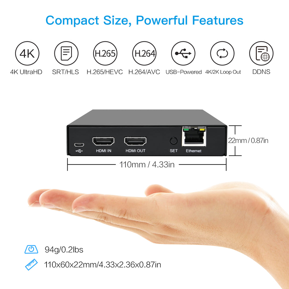 Uhdlink UEL-2K Local Loopout HDMI Video Encoder