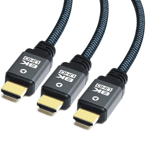 Uhdlink 3Pack Braided 8K HDMI 2.1 Cable Grey