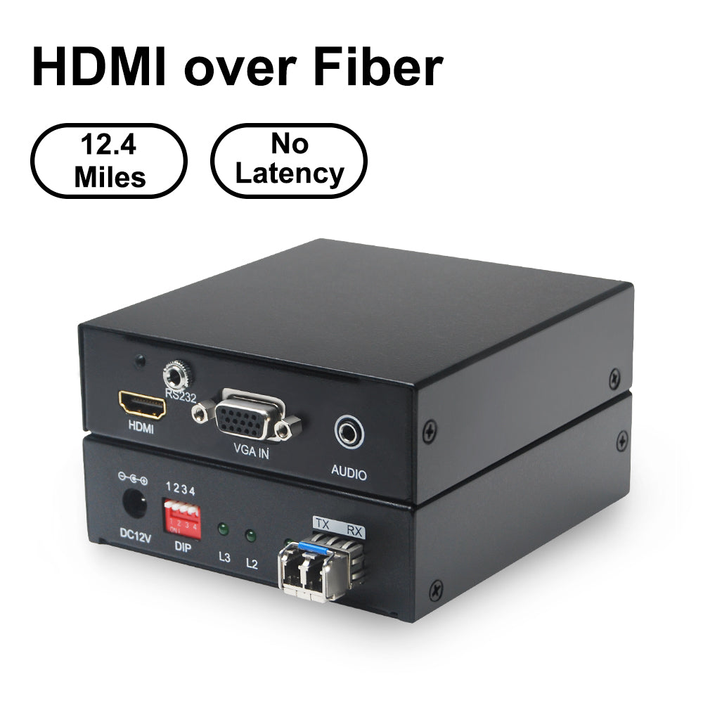 Uhdlink  UTF-HD HDMI Over Fiber Transmitter Receiver Kit 12.4miles/20km