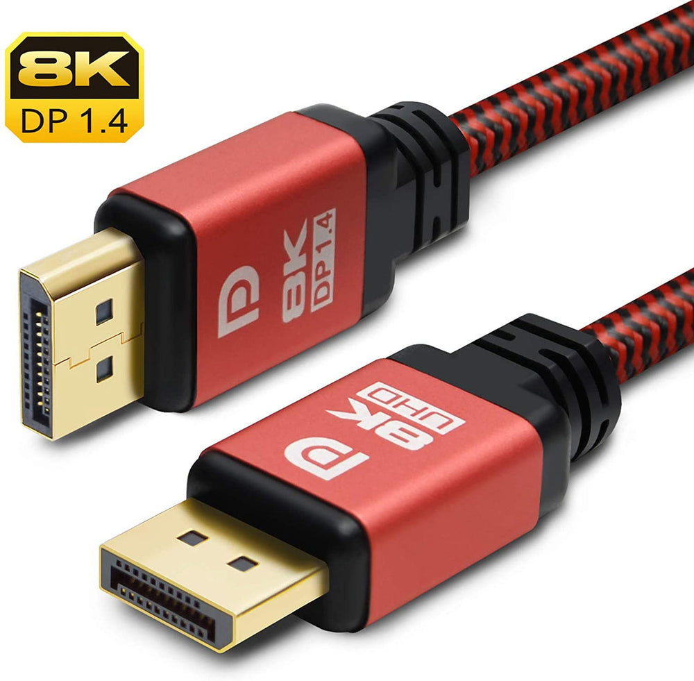 Uhdlink 3Pack Displayport 1.4 Cable Red