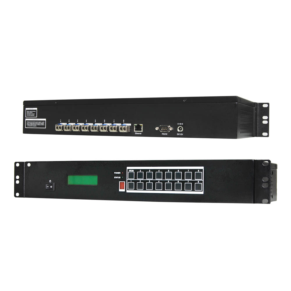 Uhdlink HD-OPT-808 8x8 Integrated Optic Fiber Matrix Switcher