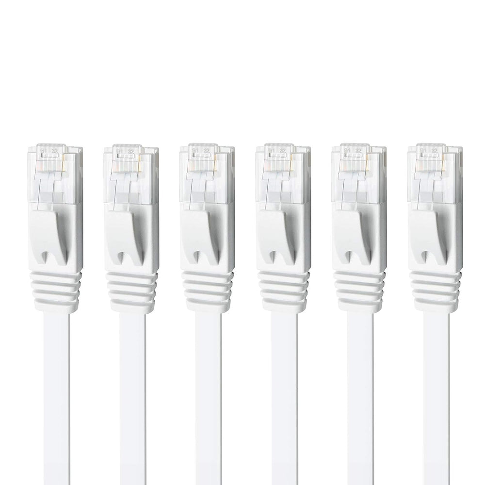 Uhdlink 6Pack Flat Cat6 Cable White