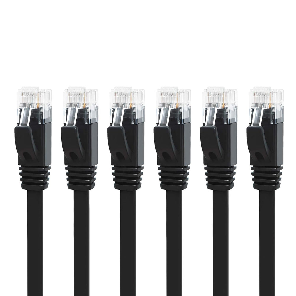 Uhdlink 6Pack Flat Cat6 Cable Black