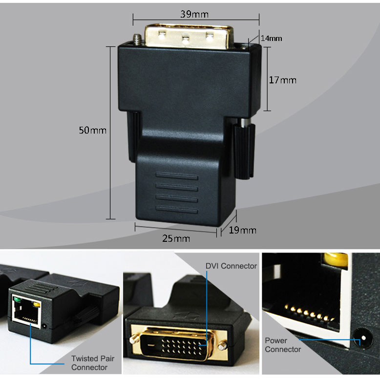 Uhdlink DP-10 DVI Extender Transmission Range 100 meters