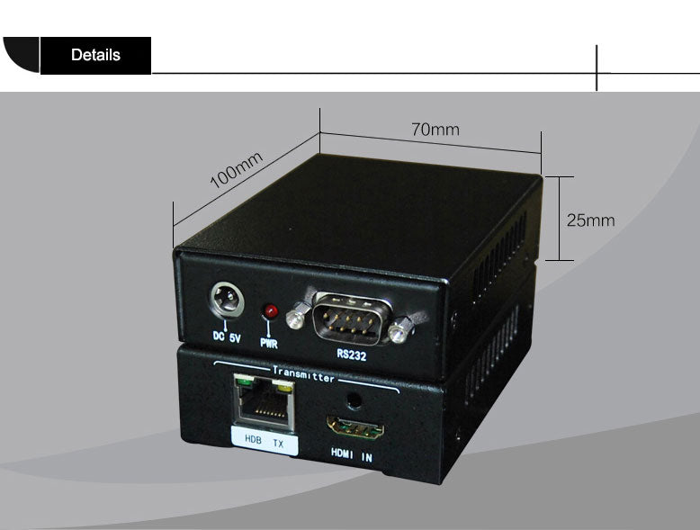 Uhdlink HB-10 HDBaseT Extender Transmission Distance up to 70m